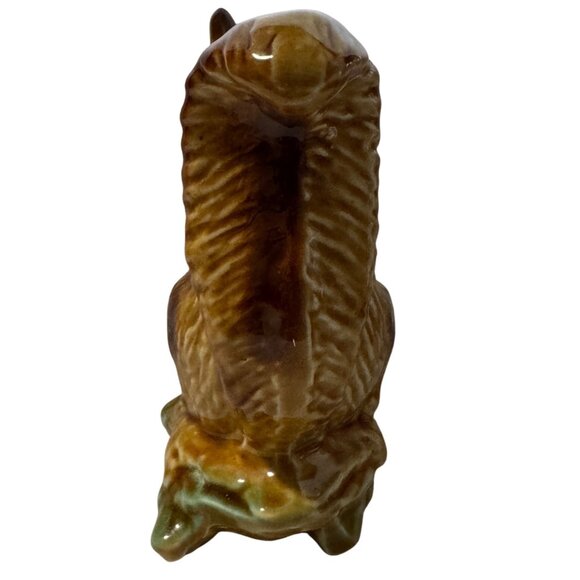 Vintage Squirrel Glazed Ceramic Figurine Collectible Decor Made In Brazil - Picture 7 of 8